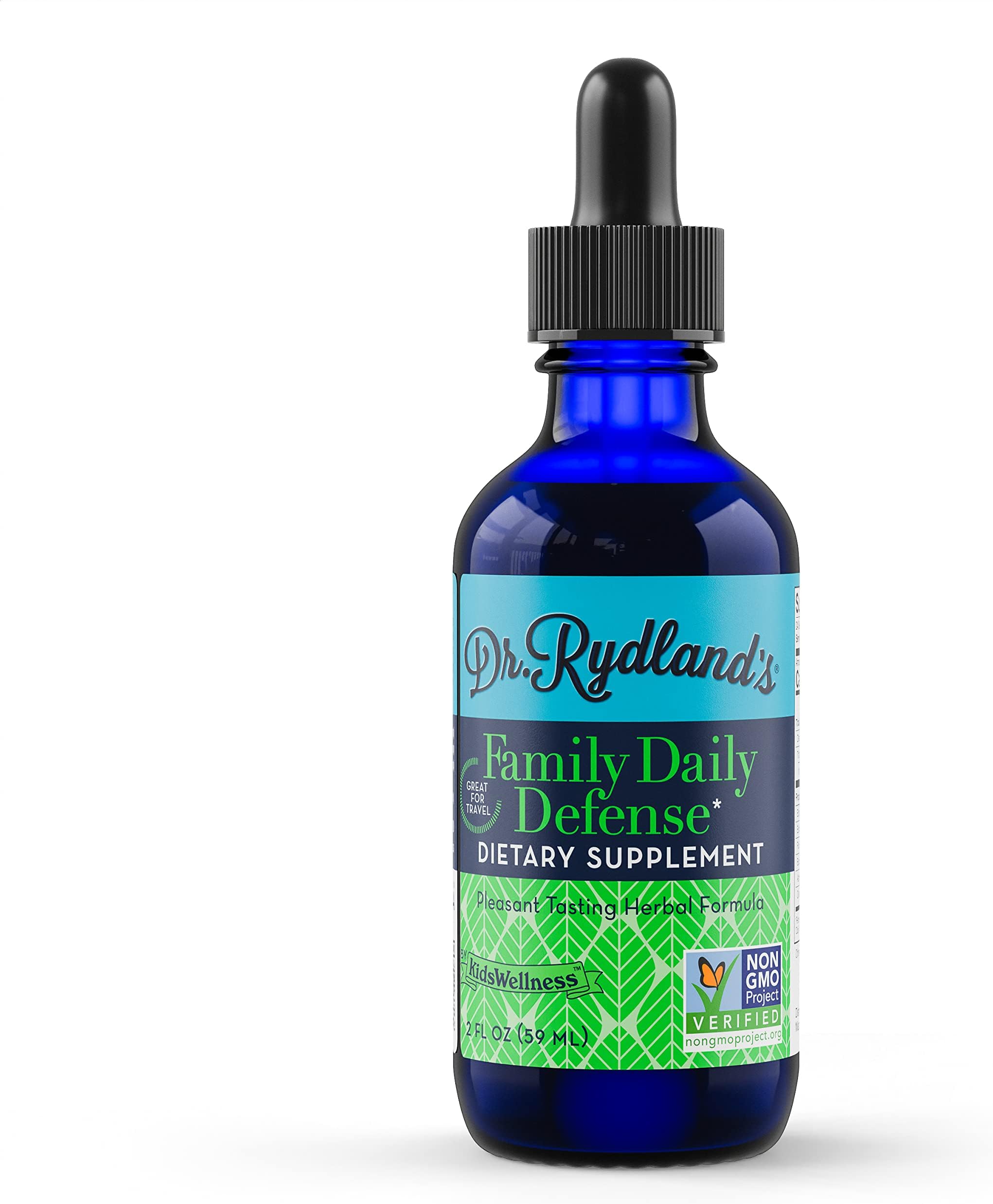 Herbal Supplement | Created by KidsWellness | Family Daily Defense | for Daily Use and Travel | 2 Ounce Bottle