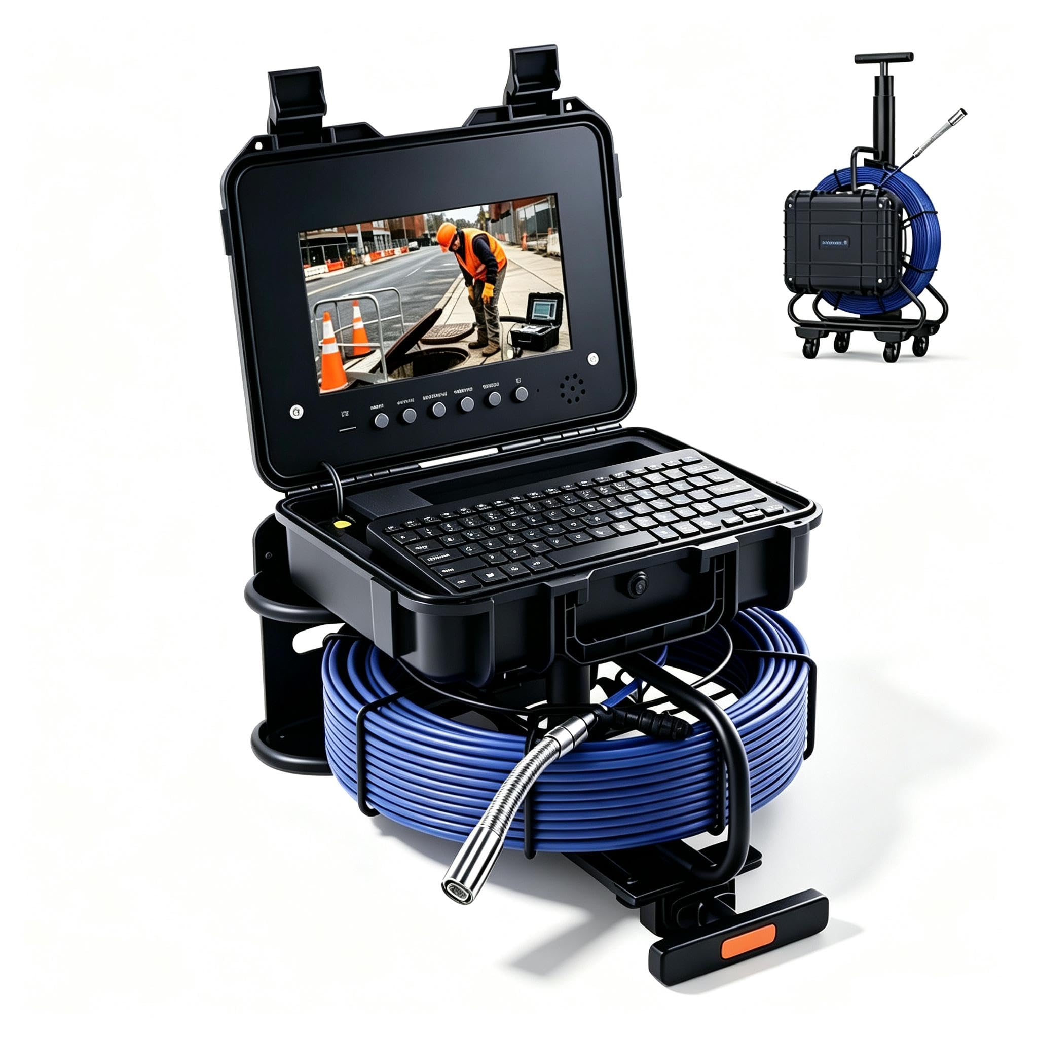 Holdwells Sewer Camera with 512Hz Locator 9" Pipeline Inspection Camera 30m — Amazon image 15