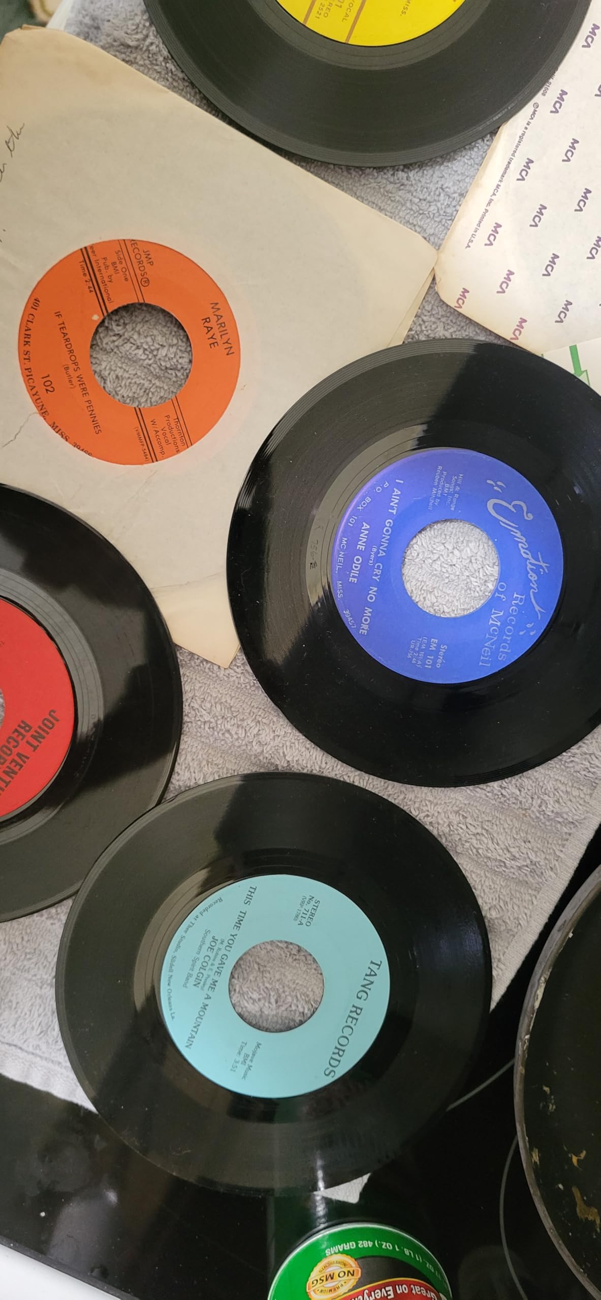 45 Records (rpm). 50 Pack Lot of Popular music from 1960's to 1980's