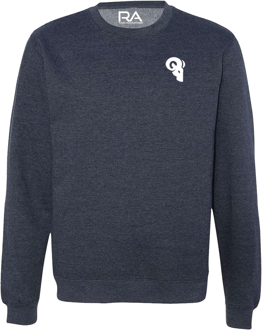 RAM ADVANTAGE Pullover Sweatshirt | Lightweight Cotton Polyester Fleece Blend Relaxed Fit