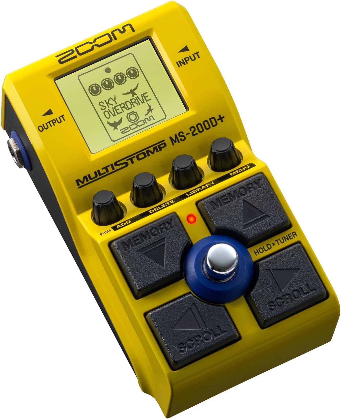 MS-200D+ MultiStomp Distortion Pedal with 200 Drives, Overdrive, Fuzz & Boost Effects, Effect Chaining, Built-In Tuner & Battery Power
