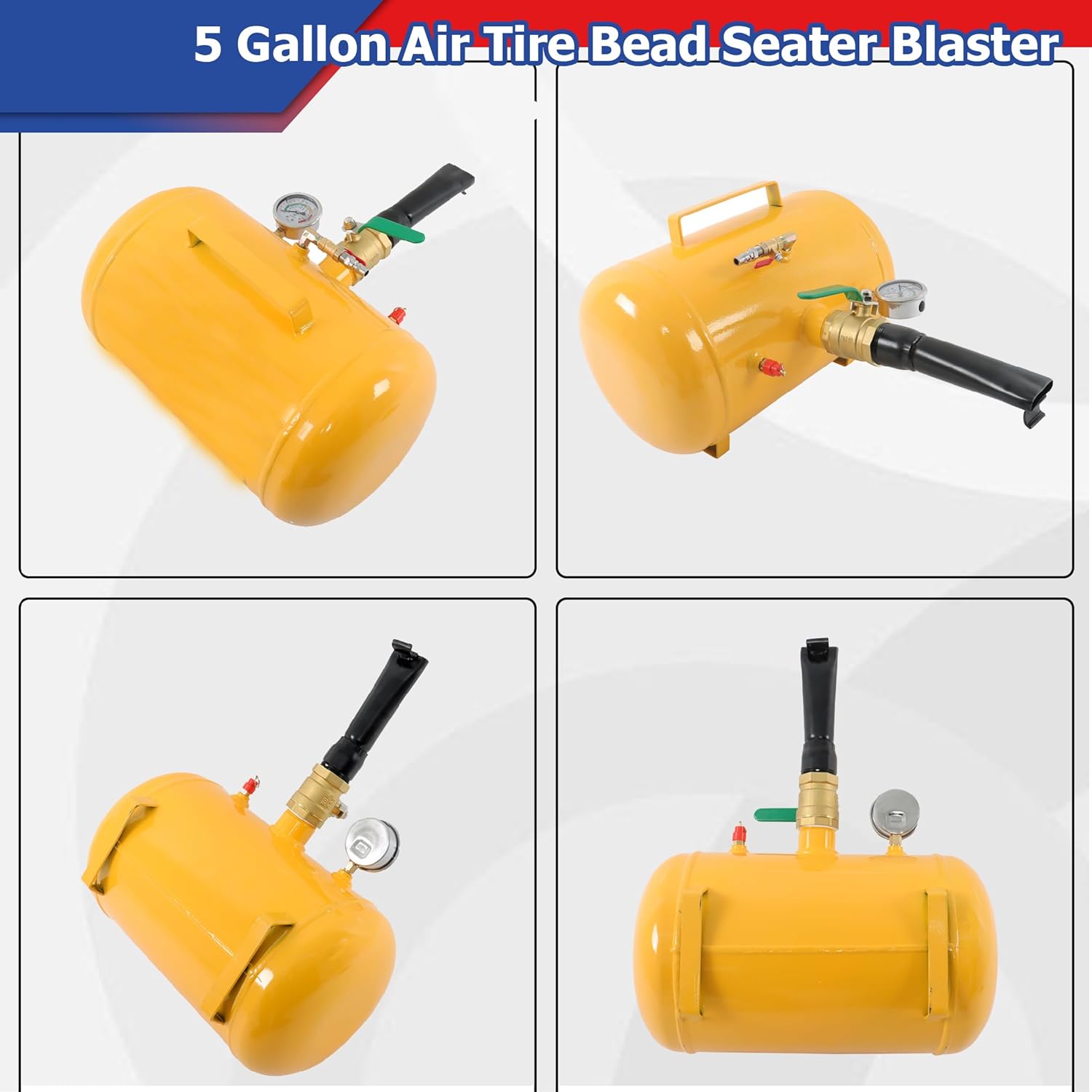 5 Gallon Heavy Duty Air Tire Bead Seater Blaster Seating Tool 116-145 psi