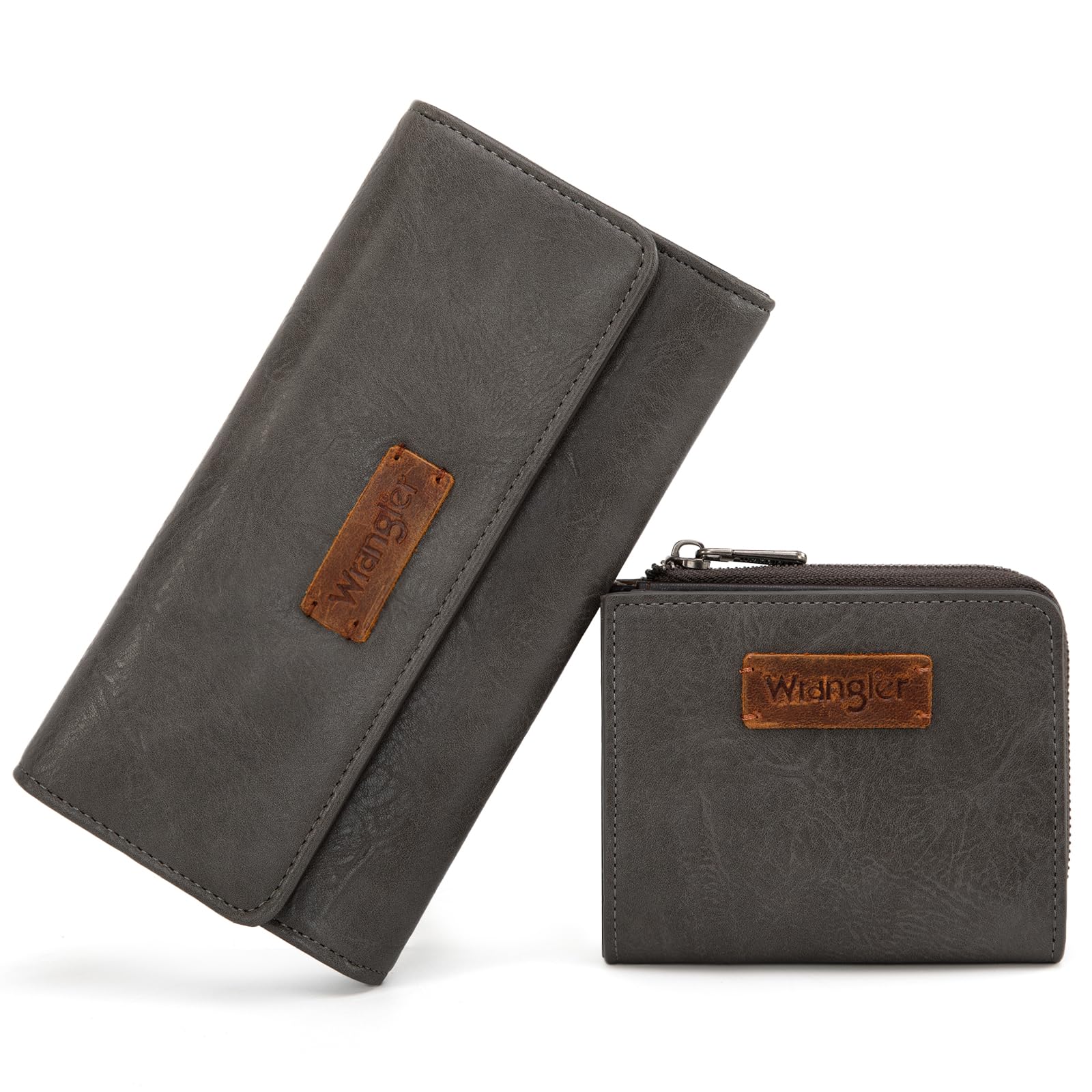 Montana West X Wrangler Women's wallets Set RFID Wallet for Women Large Capacity Wallet Women Female Ladies Tread Wallets with ID Window Birthday Anniversary