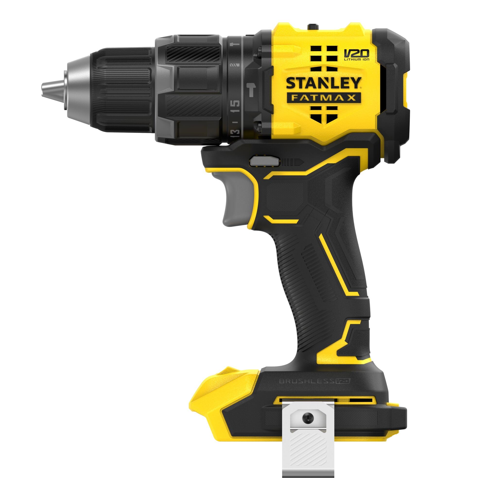 STANLEY Wiertarka udarowa BRUSHLESS V20 Li-Ion 18V do użytku profesjonalnego do utrzymania stabilnego i praktycznego połączenia z pomiarem lub specyfikacją 20L