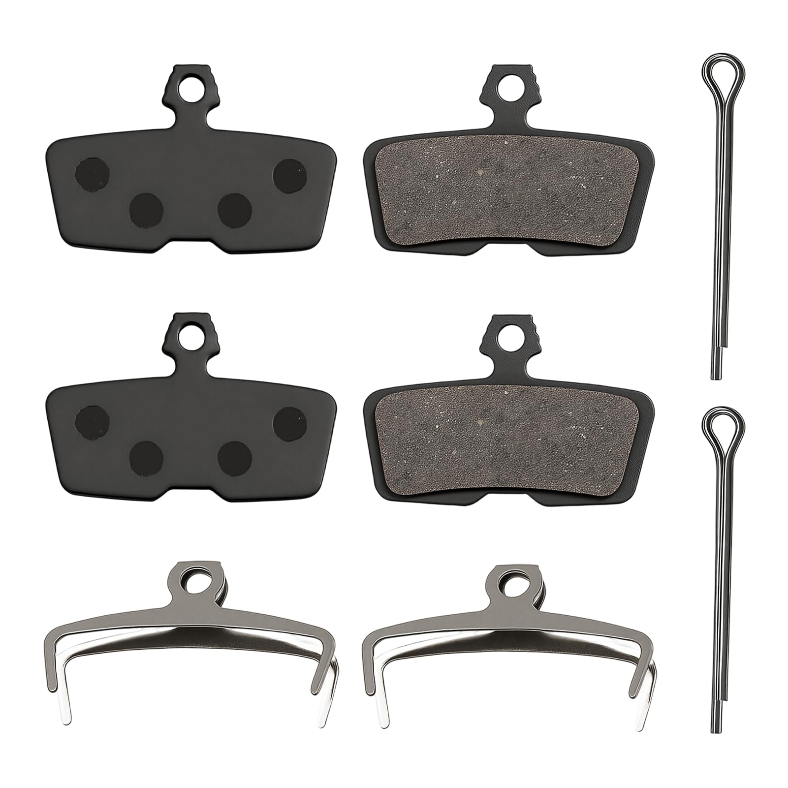 2 Pairs Bike Brake Pads,High Performance Replacement Brake Pads Compatible with Popular Hydraulic Systems, Semi-Metallic, Ceramic or Sintered Options, Durable Disc Brake Pads