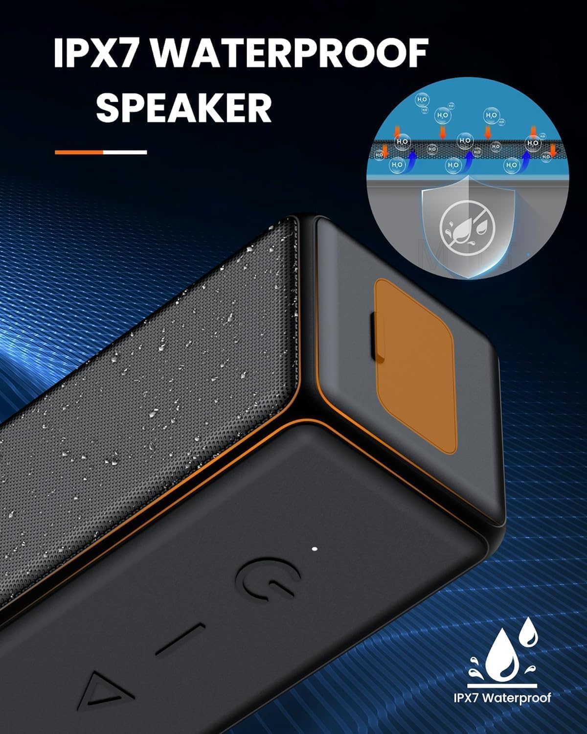 Raymate Bluetooth Speakers, HiFi Stereo Sound with DSP, 30W IPX7 Waterproof Speaker Wireless Bluetooth-V5.0, 1000mins Playtime, Portable Speaker for Home, Outdoor, Party 4