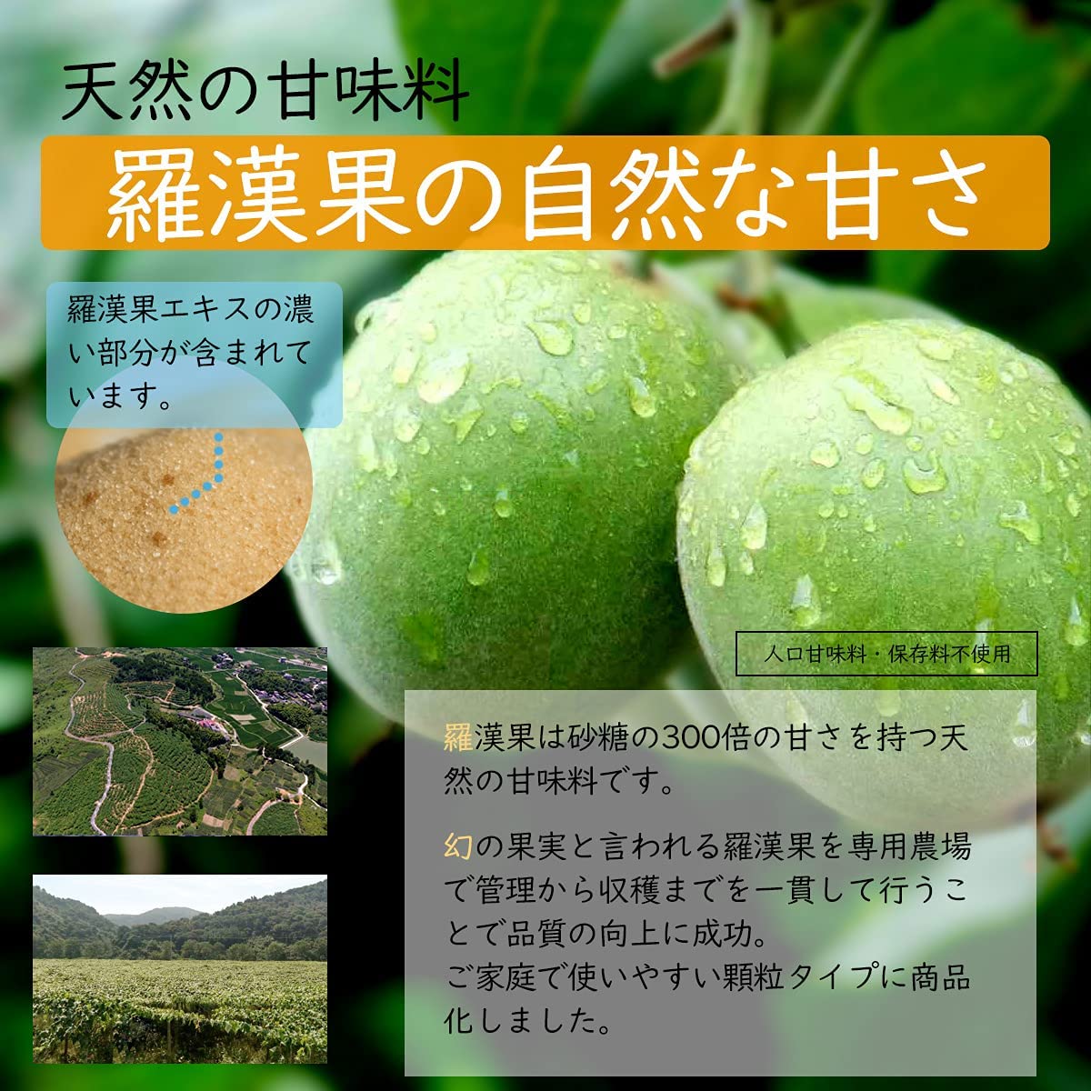 Amazon.co.jp: ≪ラカンカの香り400g≫ 砂糖の3倍の甘さで糖類ゼロ