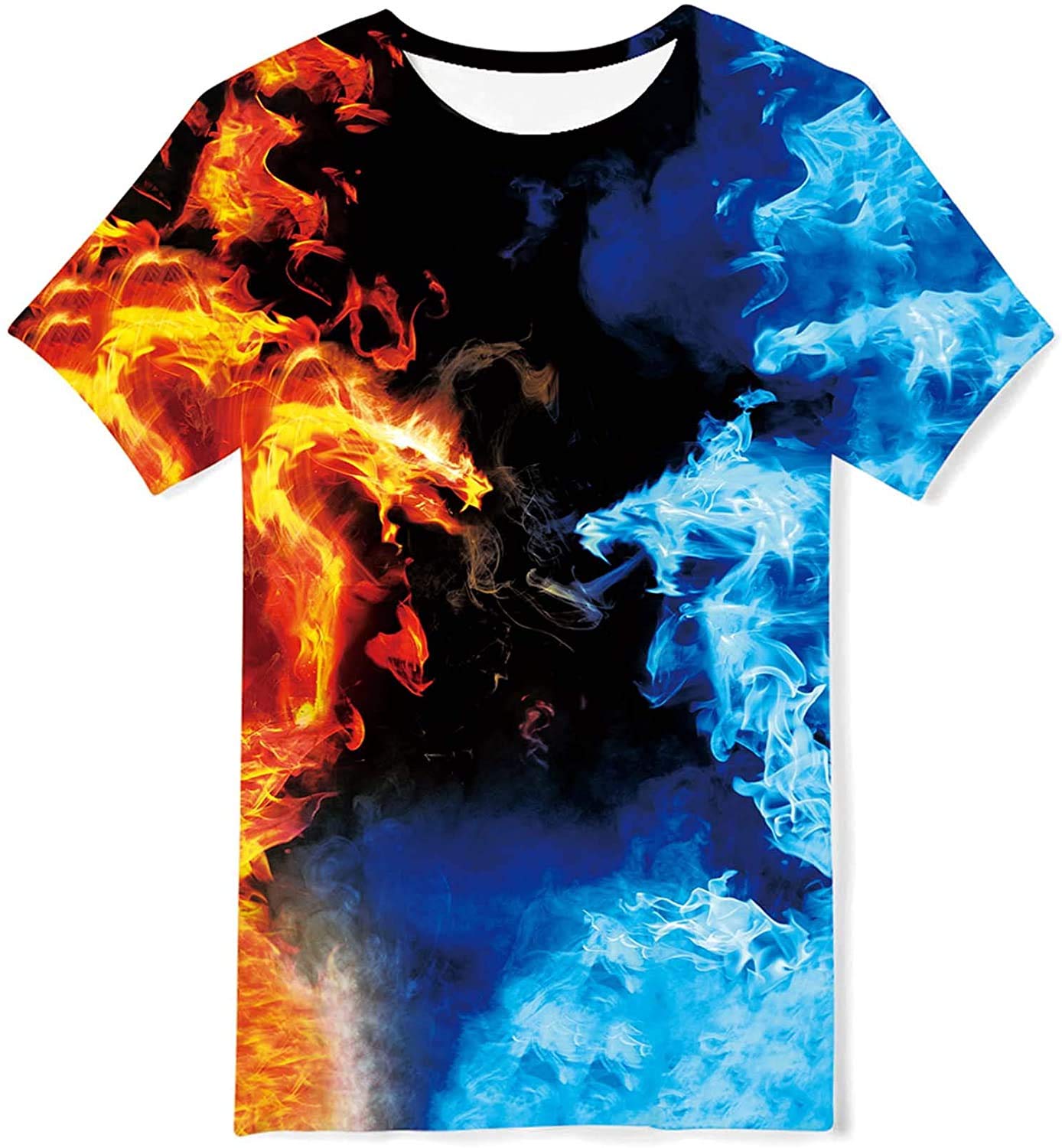 kids4ever T-Shirt Jungen Mädchen Lustige 3D Gedrucktes Tee Shirt Kinder Sommer Grafik Kurze Ärmel T Shirt Tops 6-16 Jahre