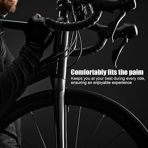 Miniatura 7 de Guantes de ciclismo para hombres y mujeres, guantes de ciclismo de medio dedo, guantes de bicicleta, guantes de entrenamiento adecuados para