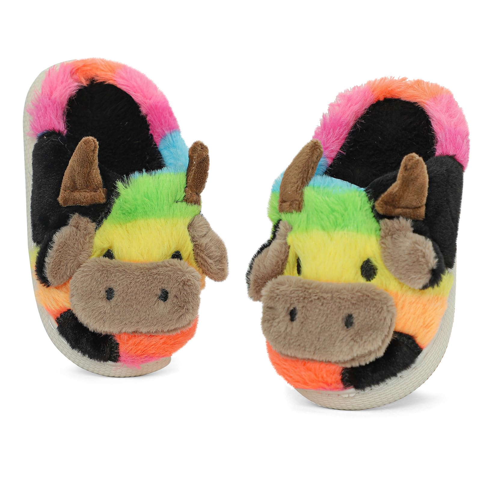 MASOCIO Pantuflas Niños Niñas Zapatillas de Estar por Casa Animales cogedor Calentar Antideslizante Talla 26-37 EU