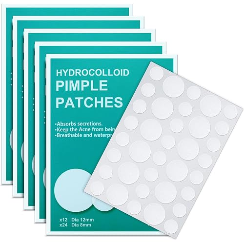 PICcircuit 180 Counts Pimple Patches for Face Hydrocolloid Acne Patches for face Invisible Zit Patches for Face Pimple Patch Acne Spot Treatment Patch Blemish Patches Cover Patches Stickers