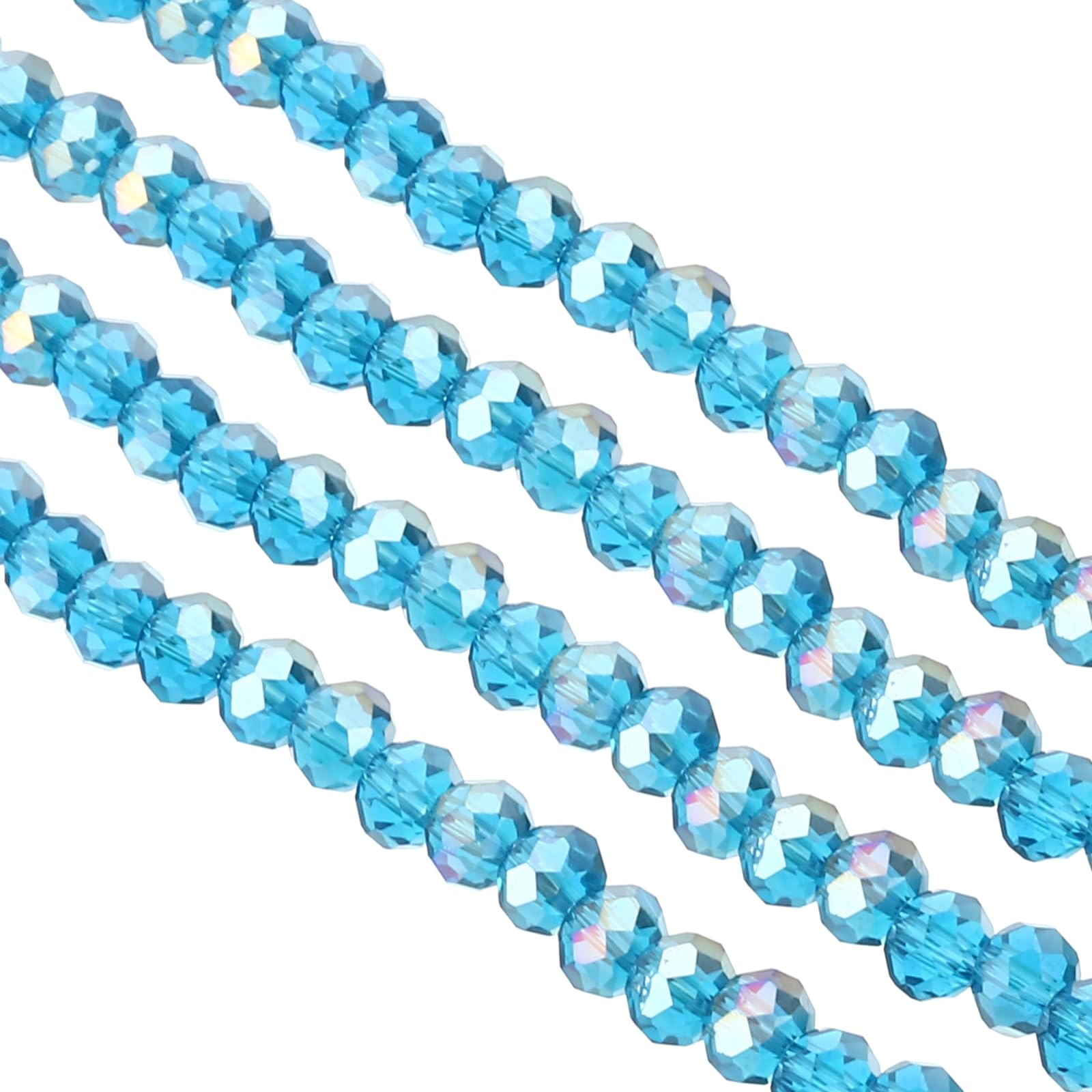 PATIKIL 6 mm Briolette Rondelle Glass Beads