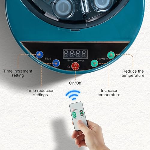 Miniatura 4 de Duthss Vaporizador portátil de sauna, generador de vapor de sauna de 4 litros con control remoto, olla de vapor para sauna casera de acero