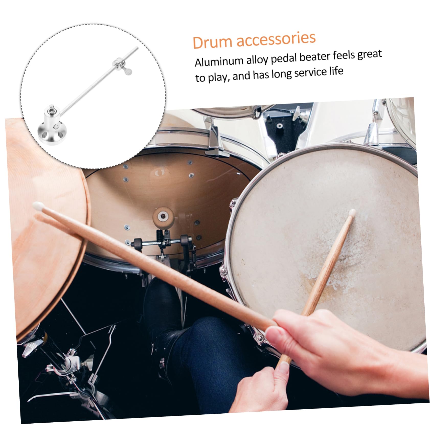 BESPORTBLE Adjustable Drum Pedal Hammer for Bass Drums Percussion Instrument Accessory for Enhanced Sound Performance and Durability