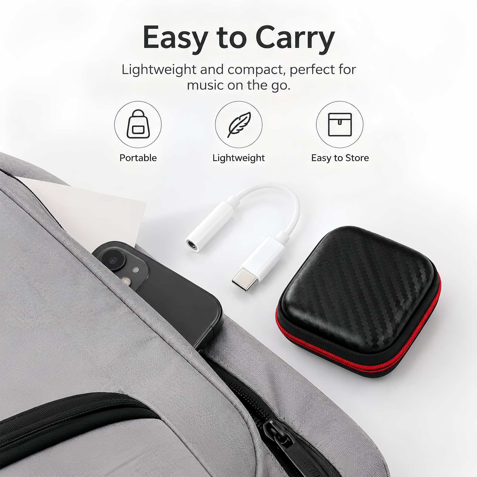 USB C auf Klinke Adapter Kompatibel mit iPhone 16/17, Samsung A17/A55/A36, Pixel 9a/10 Pro, OnePlus, Xiaomi, PS5, USB C Kopfhörer Adapter 3.5 mm für Headsets, Lautsprechern, Musik, Telefonie, Tragbar