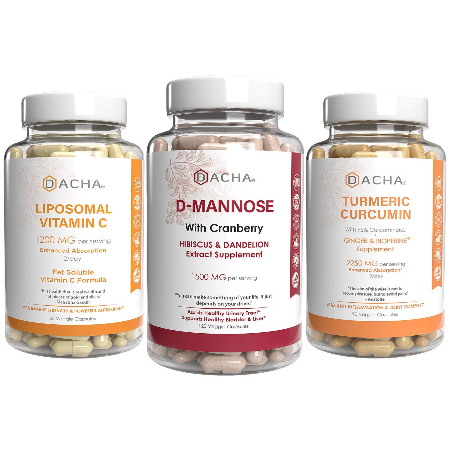 Buy Triple Strength Urinary Tract Bundle D Mannose, Liposomal C and