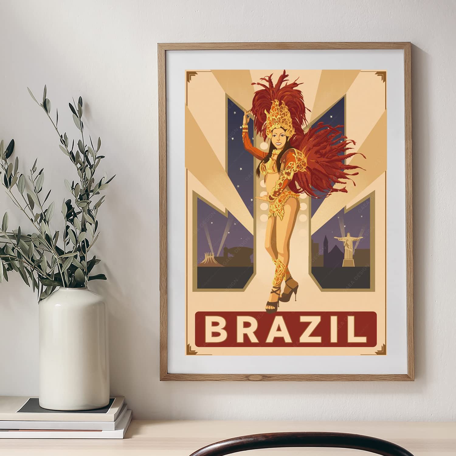 Amazon｜ブラジル サンバ カーニバル 世界風景絵画 ビンテージ