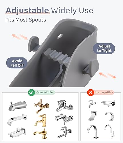 Miniatura 6 de Cubierta del grifo de la bañera de la bañera del bebé - Cubierta de la boquilla del baño de la bañera del bebé, cubierta del grifo de la bañera del