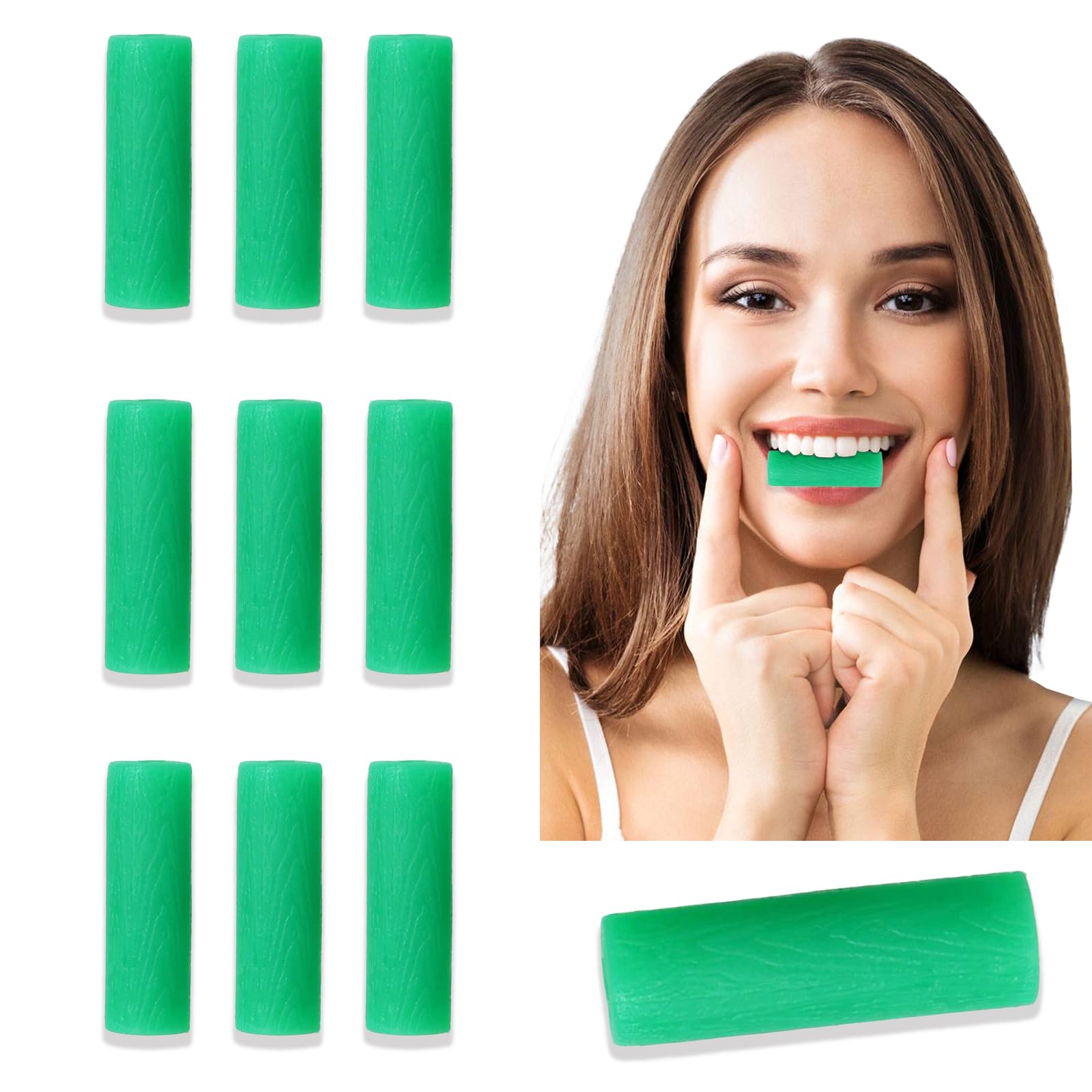 10 Pcs Aligner Chewies for Tray Seaters, Re-Usable Dental Teeth Chewies, Aligner Tray Seaters Chewies, Dental Aligners, Dental Aligner Trays, Retainer Chewy（Mints Green）