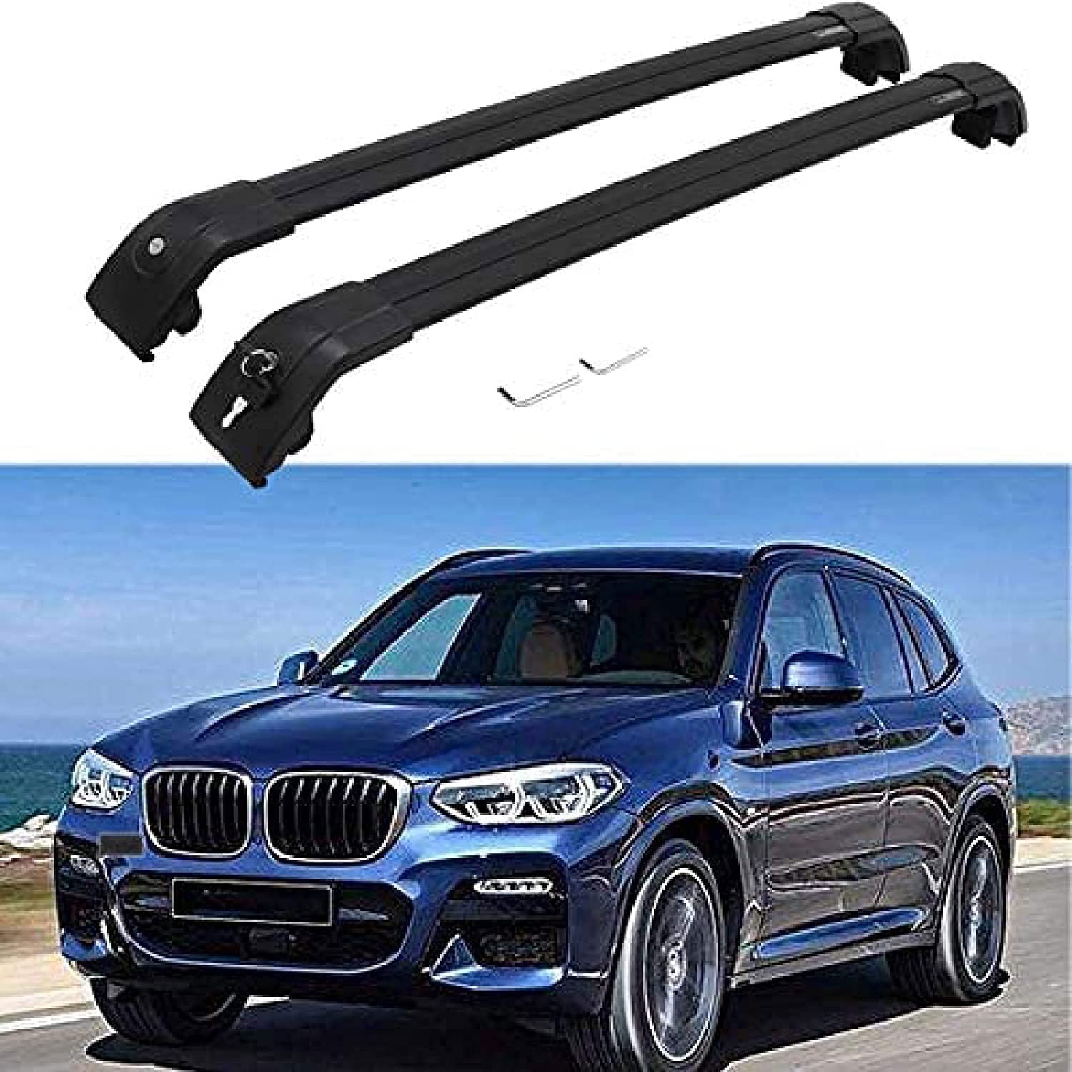 Buy Car Roof Rack Rail Cross Bars Aluminum Crossbar for BMW X3 2018