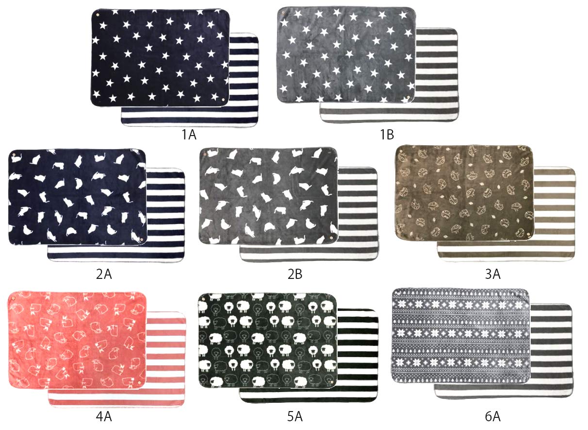 Amazon｜ツイン(Twin) 3WAYブランケット ネコネイビー/2A 100