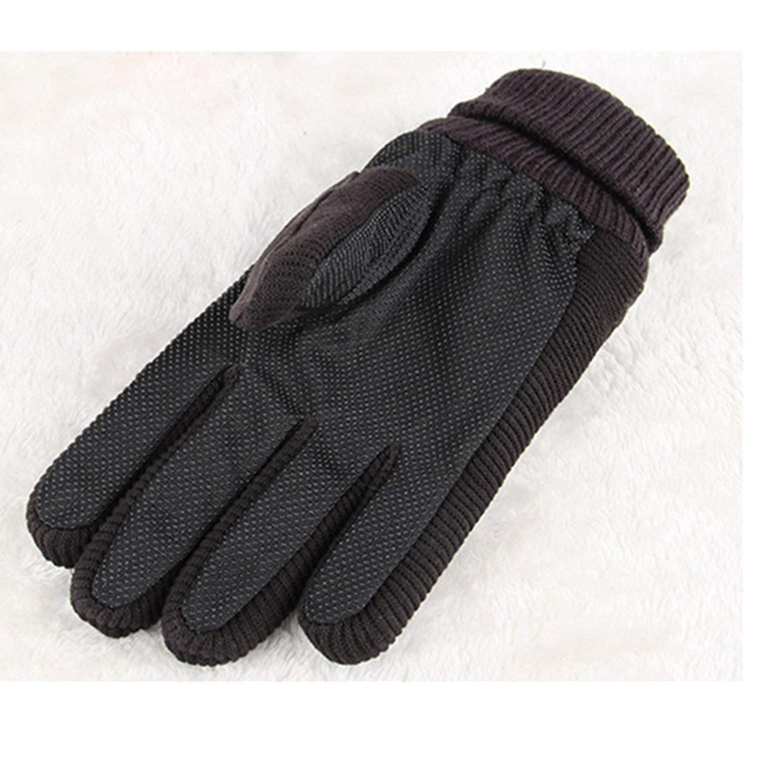 Unisex-Adult Mittens Męskie Zimowe Rękawiczki Rowerowe Ciepłe Rękawiczki Wiatroodporny Wodoodporny Nowoczesny Casual Na Zimę Na Rowerze I Na Świeżym Powietrzu/Coffee/One Size