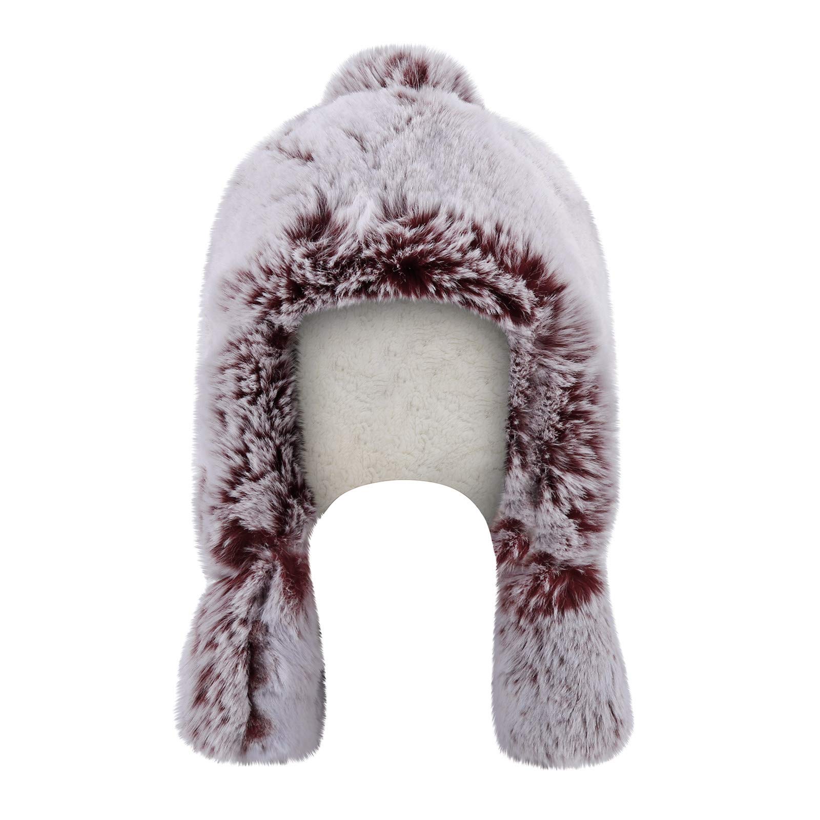 Czapka Zimowa Ciepła Czapka Zimowa Damska Z Polarem Czapka Z Daszkiem Feng Lei Princess Dziecięca 3 Lata/Red/One Size