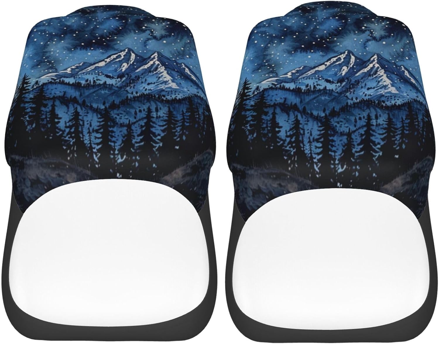 Foruidea Mountain Moon Car Seat Covers Universal 2 Pcs Auto Front Seat Cover Fit Most Cars,SUV,Sedan,Trucks