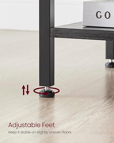 Miniatura 9 de VASAGLE Mesitas de noche, juego de 2, mesa auxiliar con cajón de tela, mesa auxiliar de 24 pulgadas de alto con estante de almacenamiento,