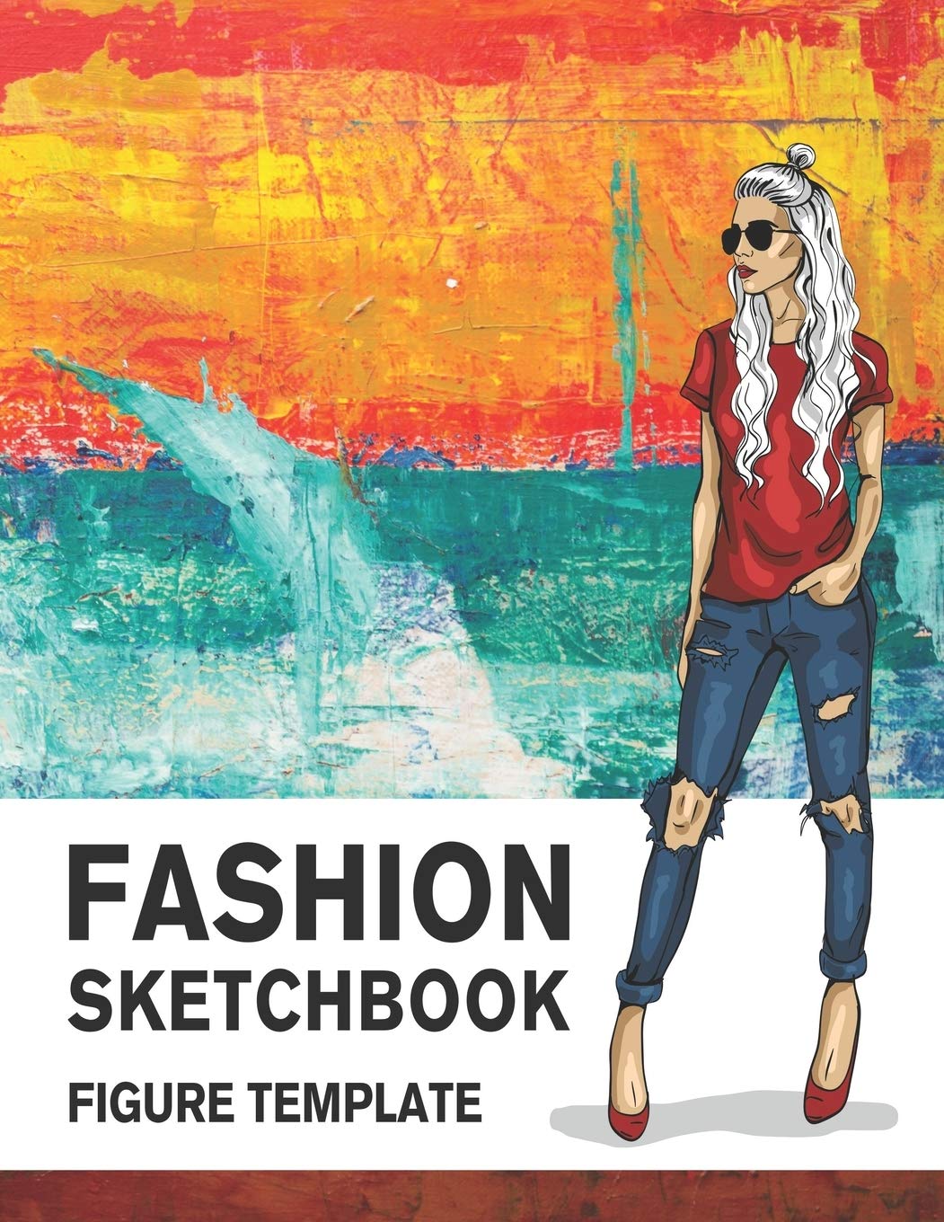 Fashion Sketchbook Figure Template: 430 Large Female Figure Template for Easily Sketching Your Fashion Design Styles and Building Your Portfolio (Fashion Sketchbook with Female Figure Template)
