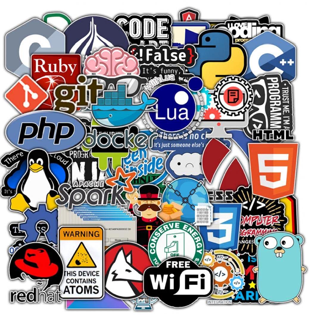 50 coding programming developers internet sticker pack... Computer Sticker 50 Programming Internet Coding Software Stickers ...