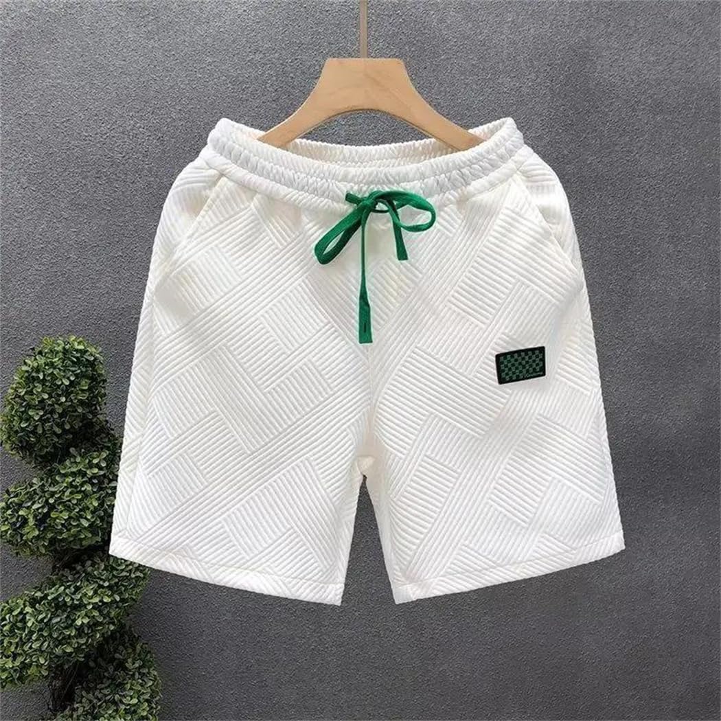 Dvbfufv Bequeme Herren-Shorts, atmungsaktiv, elastische Taille, modisch, lockere Passform, Laufsport-Sweathose