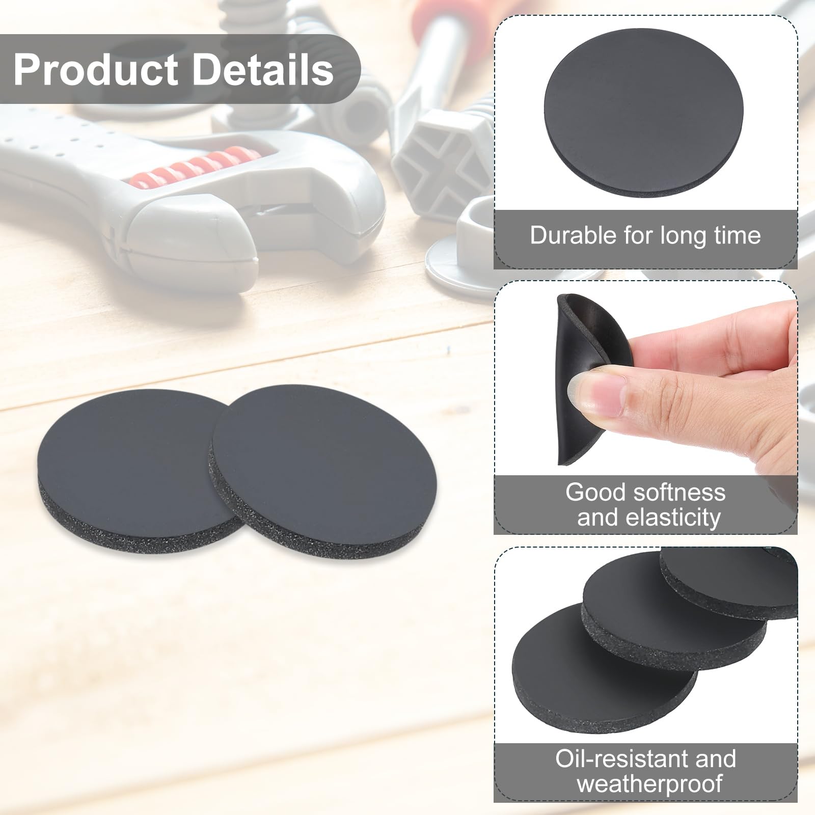 PATIKIL Rubber Solid Discs Washers - Image 3