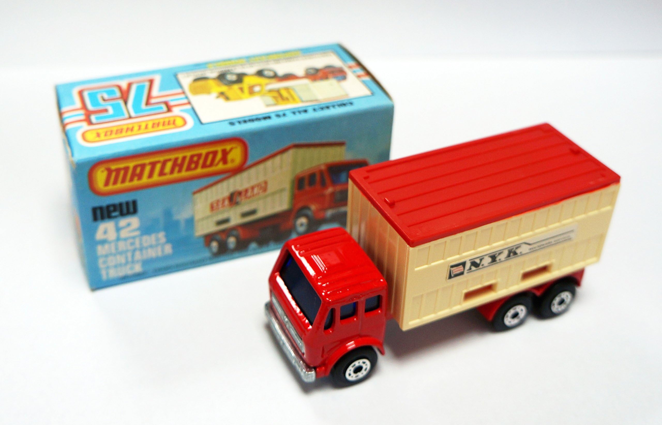 Vintage 1976 Matchbox 75 Superfast Series No. 42 Merc Container Truck