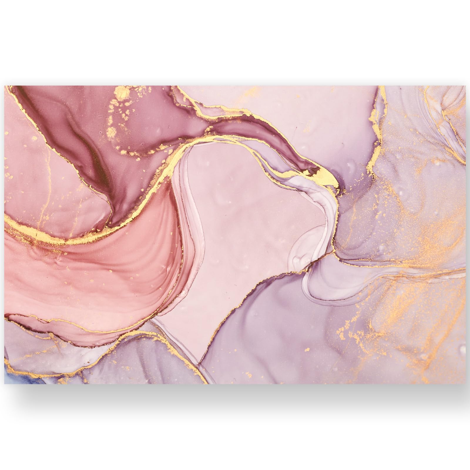 JarThenaAMCS 50 manteles individuales de papel de mármol, color rosa y dorado, desechables, manteles individuales rectangulares decorativos para boda, comedor, fiesta, decoración de mesa, 11 x 17