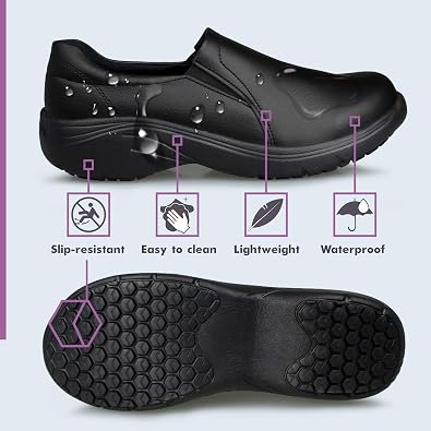 Hawkwell Women's Slip On Lightweight Slip Resistant Comfort Nursing Shoes