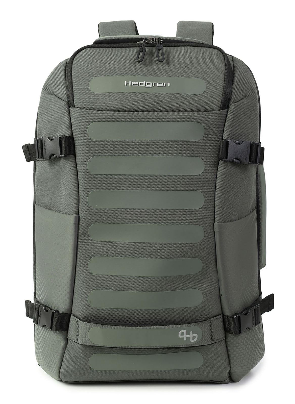 Hedgren mochila Comby Trip Exp Travel Backpack 15.6 Inches + RFID Black Ink Grey Verdoso
