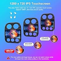 Vista 4 de [4G+32G] Android 13 5GWIFI Radio de coche estéreo para Jeep Compass Patriot 2010-2016 con CarPlay Android Auto, pantalla táctil de 10.1 pulgadas