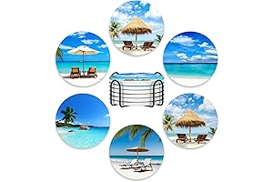 Nipichsha Coasters for Drinks-Decorate Your Home with a Beachy Vibe!