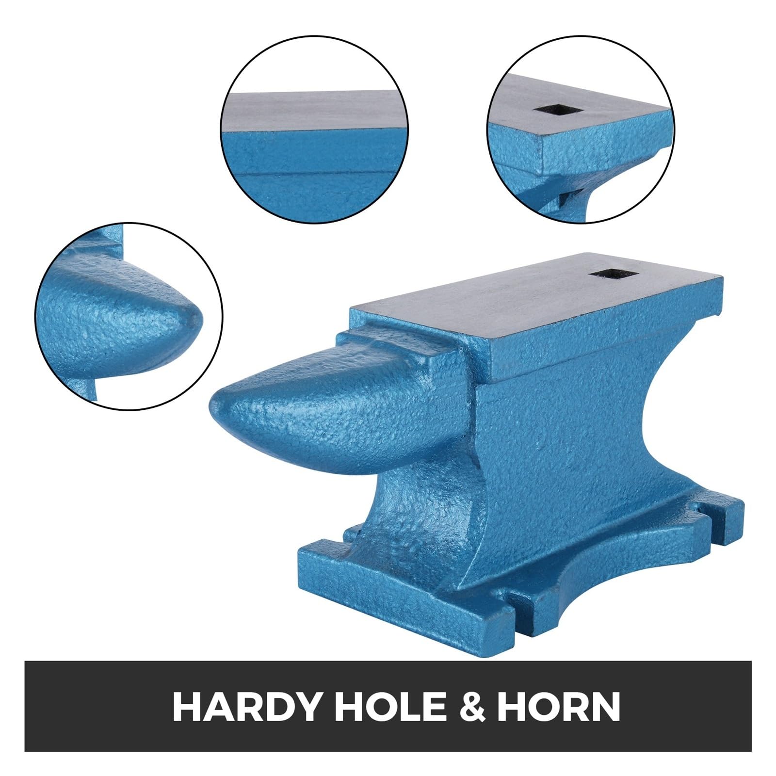 10-45KG Kowadło Kowalskie Kucie Metali Biżuteria Kowalstwo Metalowe Nitowanie Spłaszczanie Formowanie Stół Narzędzia Ręczne Do użytku DIY(22 LBS 10KG)