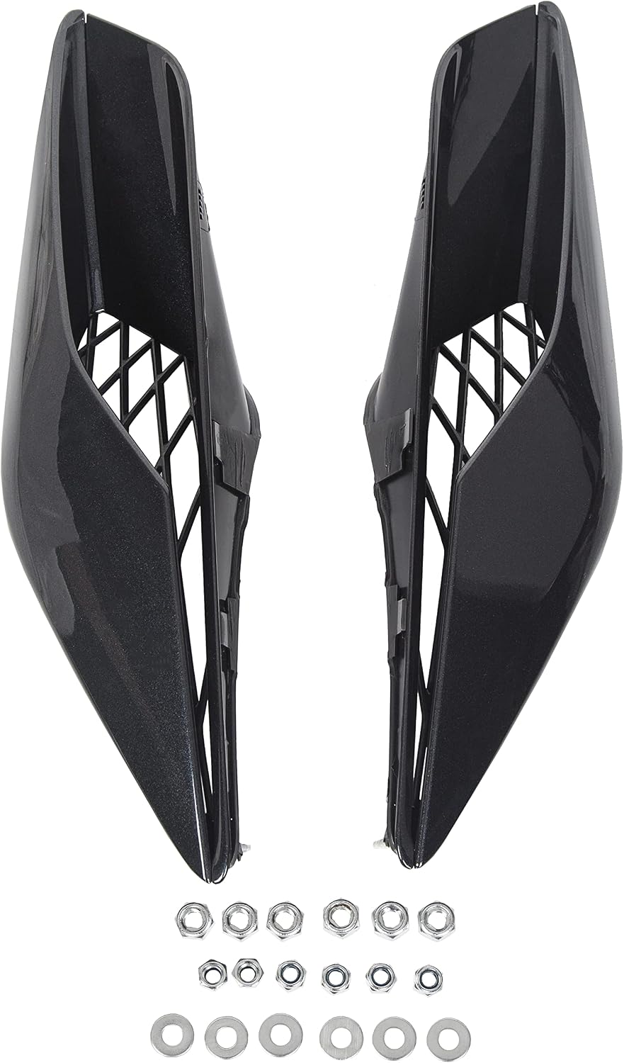 ALMULOO Rear Upper Quarter Panel Vents Compatible with 2014-2019 Chevrolet Corvette C7 Z06 Panel Scoops ABS Plastic