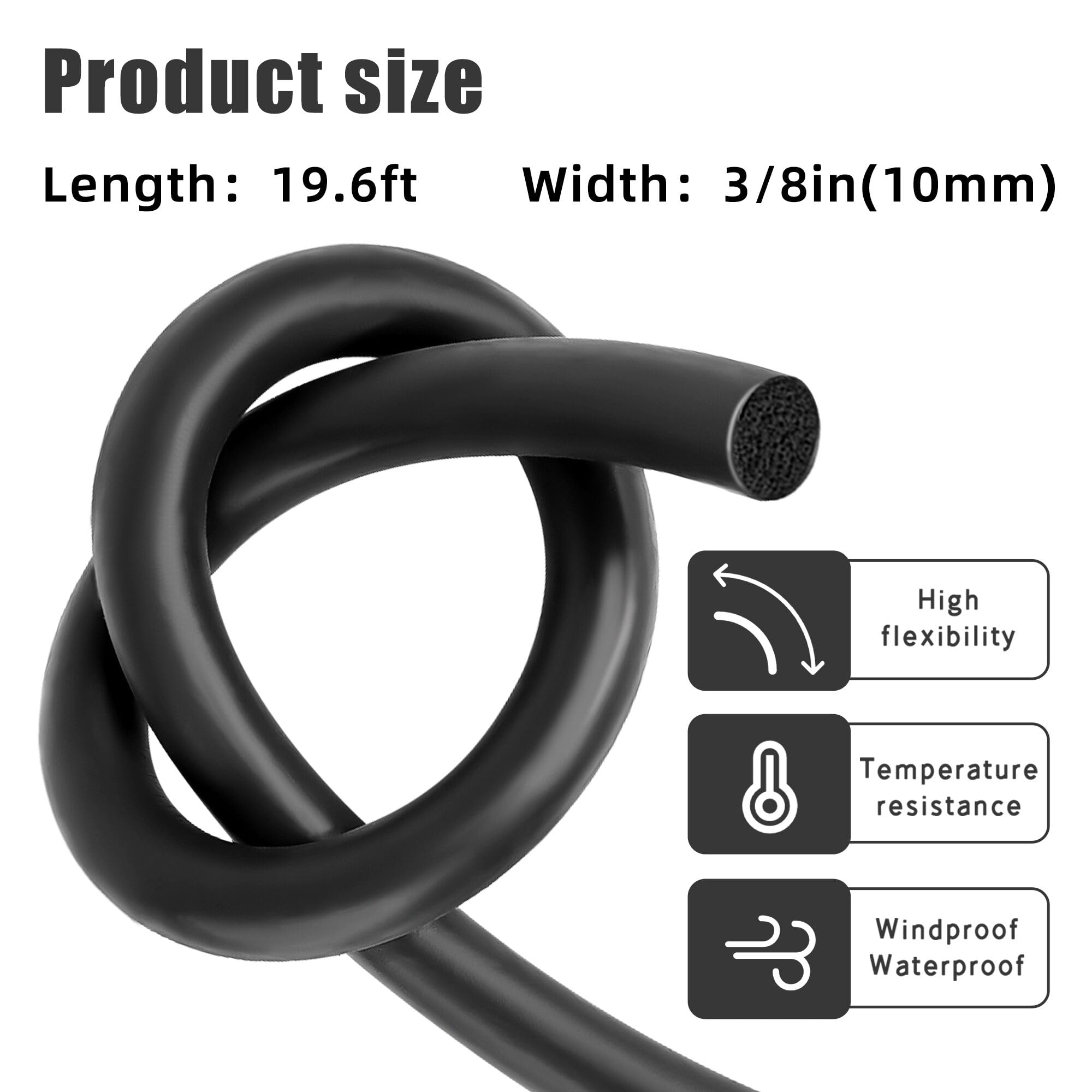 Backer Rod 1/16 Inch Rubber Caulk Saver,Foam Backer Rod For Gaps And Joints,Concrete - View #6