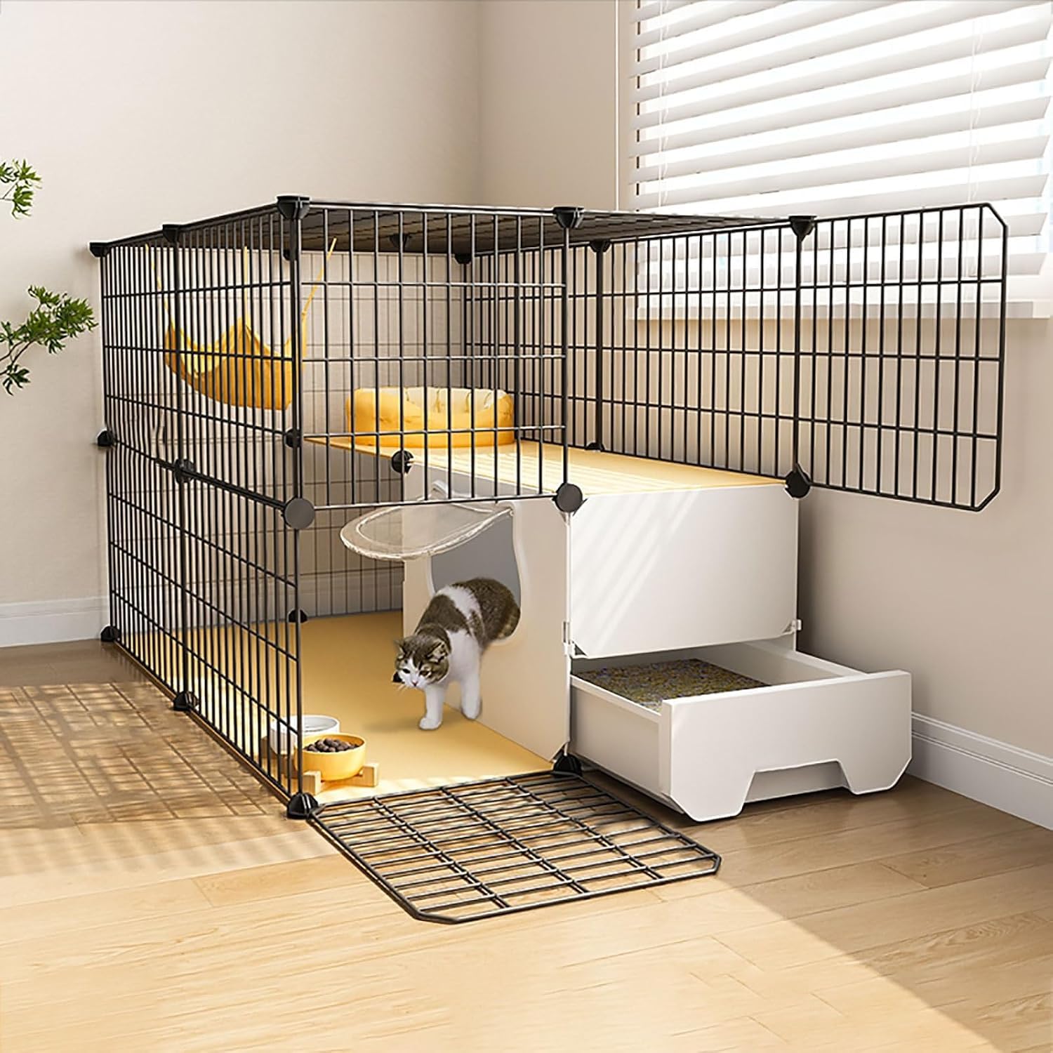 Recinto for Animali Domestici Fai-da-Te - Porta for Conigli e cincillà(75x75x73cm)