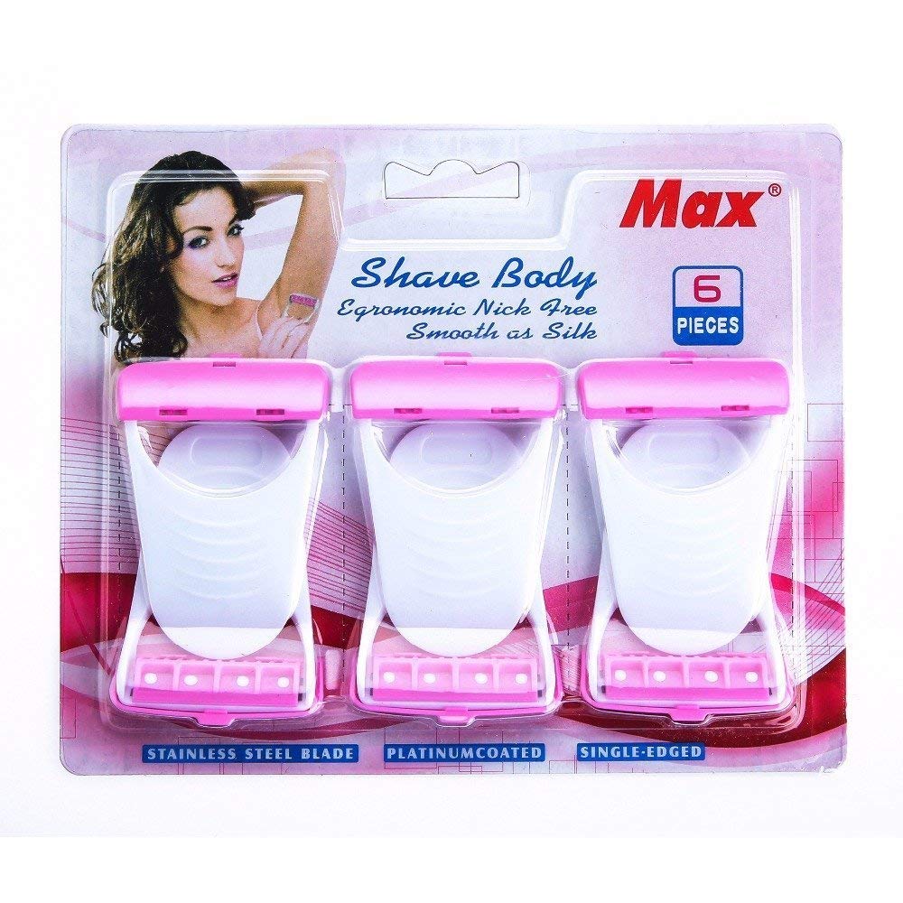 RUTJA Disposable MAX Body & Bikini Shaving Razor For Women (6 Pcs Blade) Platinum Blade (B08SKZT9QL) Amazon Price History, Amazon Price Tracker