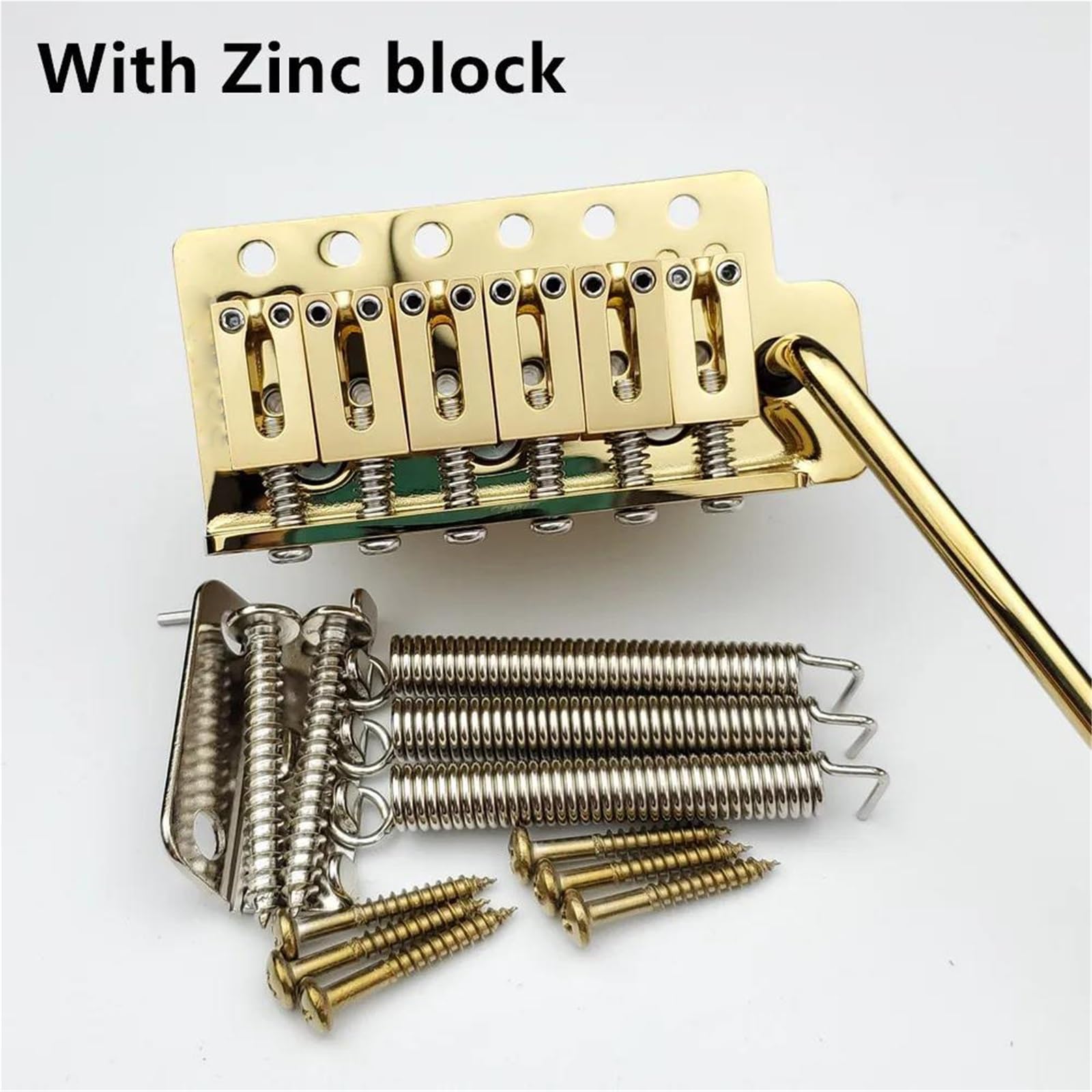 Mostek Gitarowy Mostek Tremolo Do Gitary Elektrycznej 52,5 Mm Z Blokiem Cynkowym Lub Mosiężnym Chromowo Srebrny Złoty(Type4)