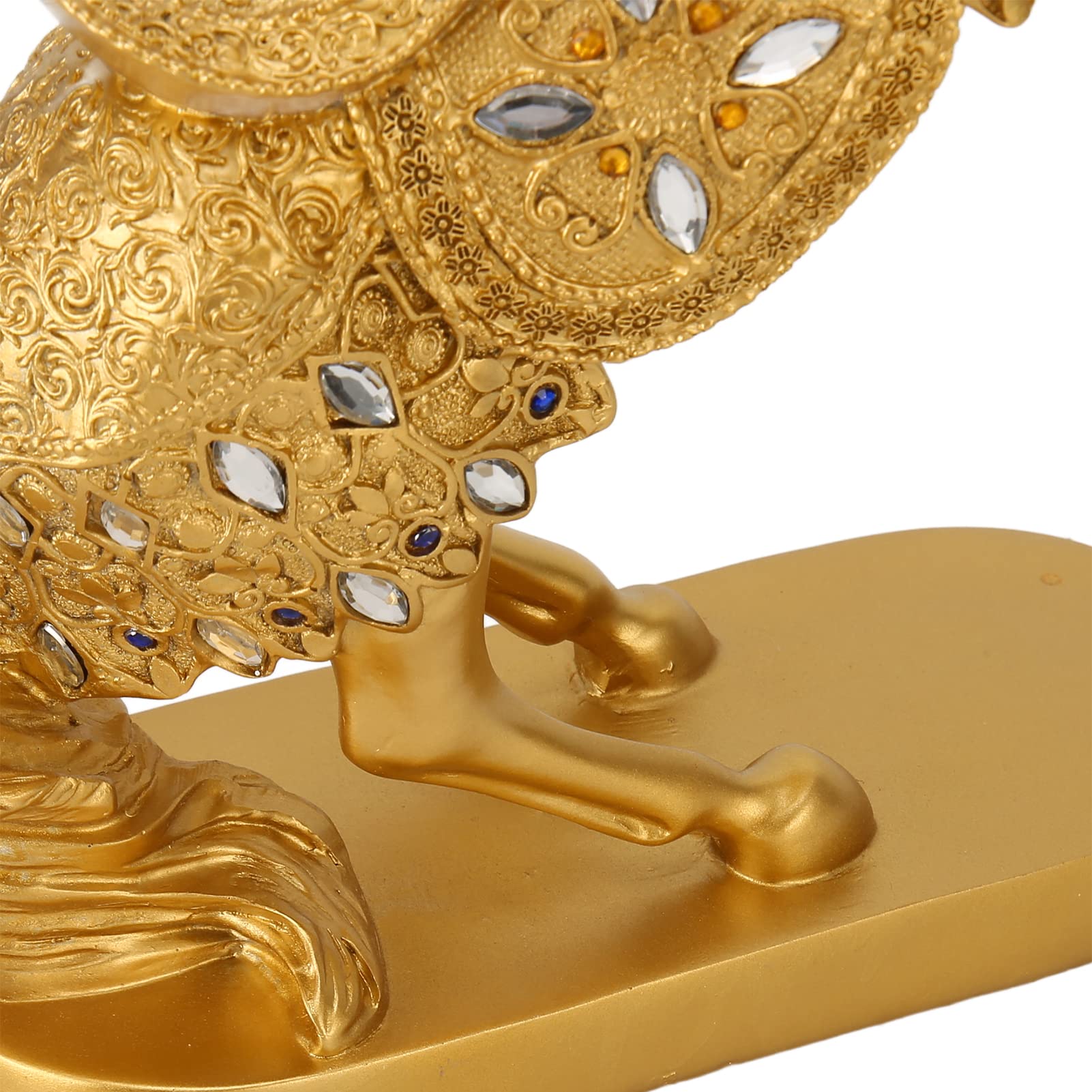 Estatua de Caballo de Pie, Arte Decorativo de Oro único