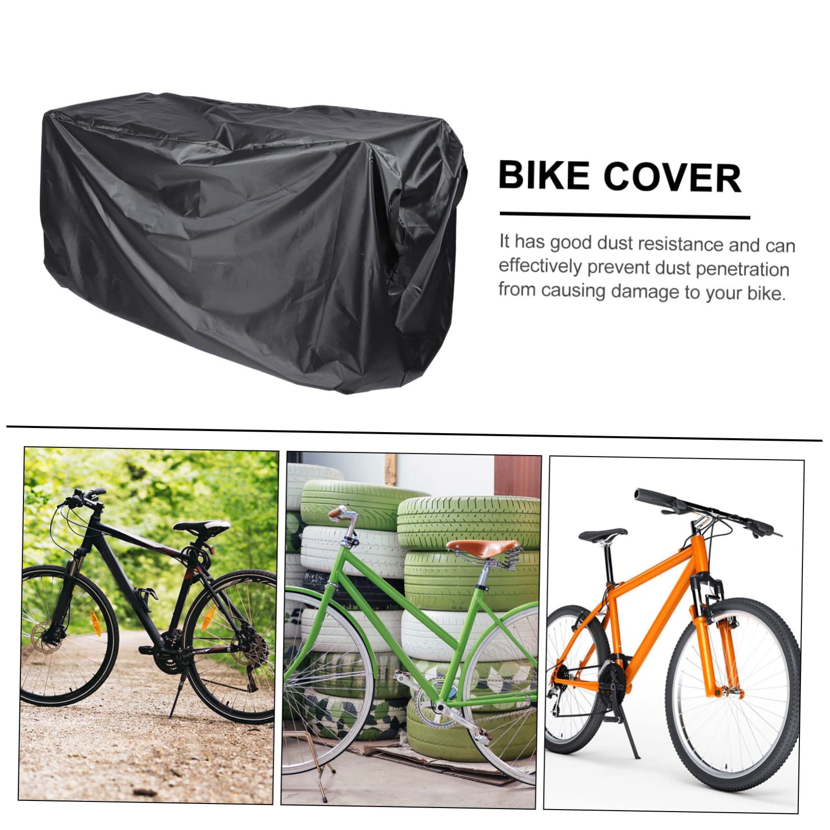Toyvian Copertura Per Biciclette Bicicletta Copertina Montagna Etichetta Coperture Copribiciclette Per Rimessaggio Esterno Protettore Copri Bici Nero Panno Oxford