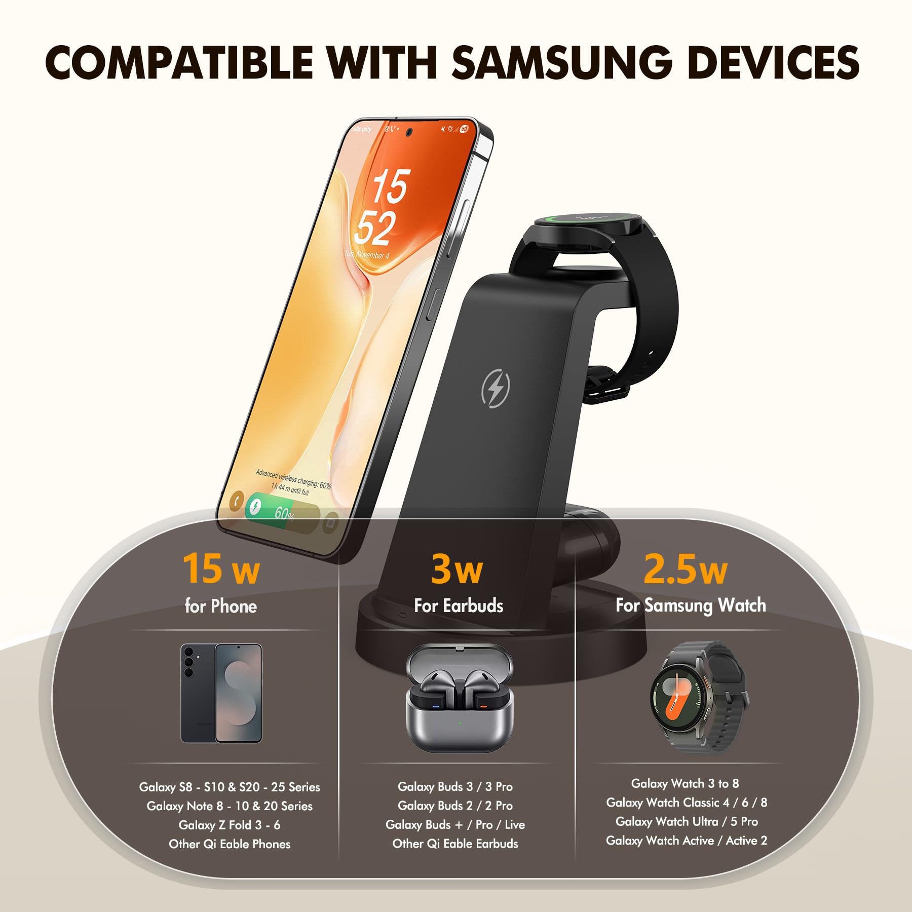 Amazon.co.jp: サムスン充電ステーション用ワイヤレス充電器:Samsung