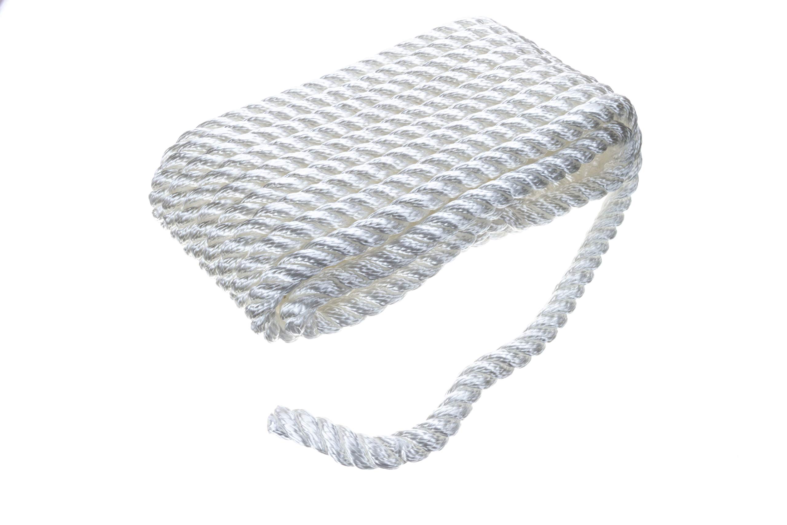 Seachoice 50 – 42571 czapka, nylonowe sznurki do wiązania 3 nici, białe, 13 mm x 7,6 m