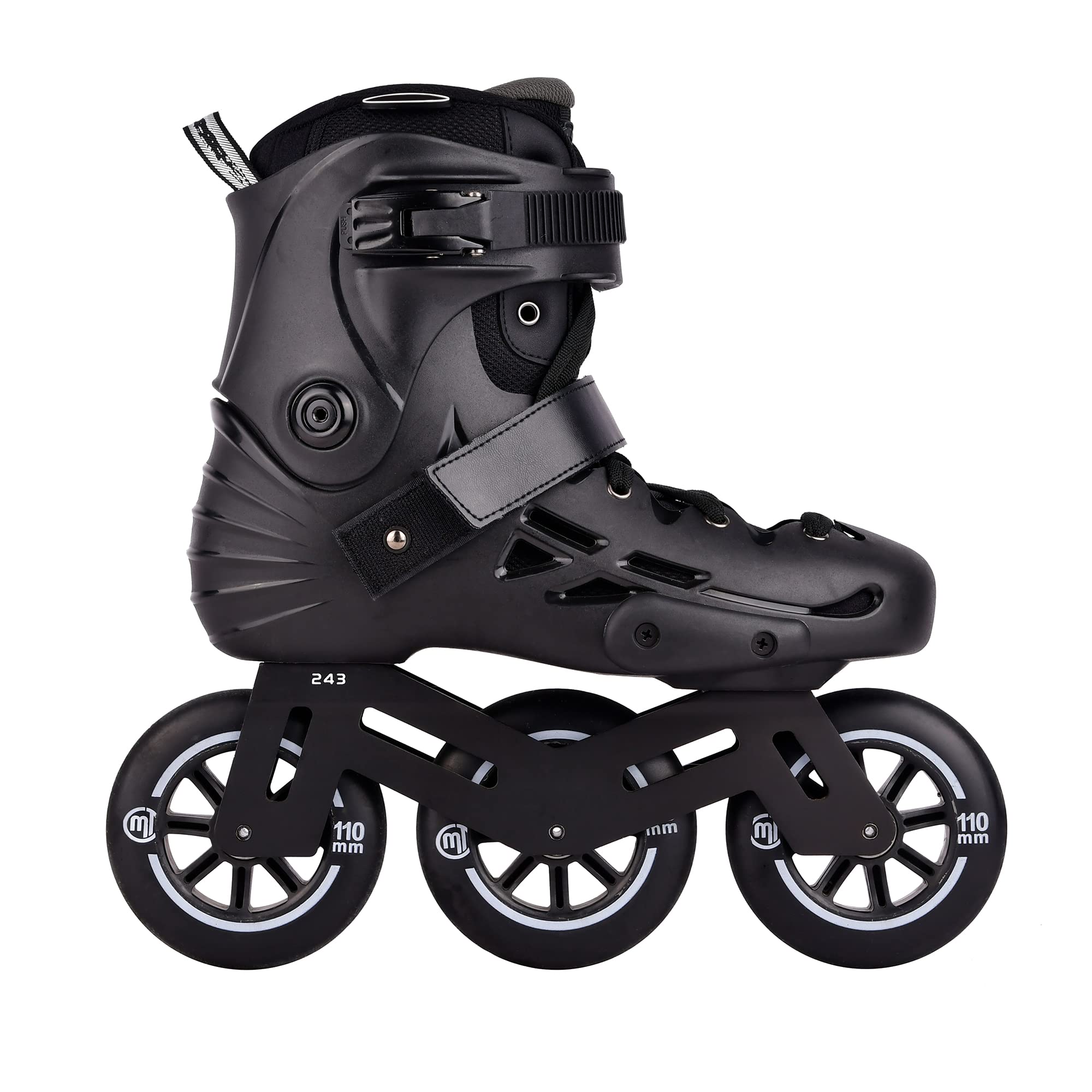 MT3 3WD Urban Cruise Inline Skates Speed Slalom Free Skating for Girls and Boys (EU 46-47 / USM 12-13 / USL 12.5-13.5/295-300mm)